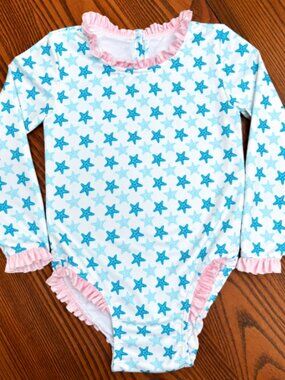 🩵 NWOT James & Lottie 24M Starfish Swimsuit | Long Sleeve